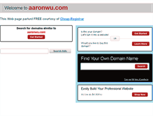 Tablet Screenshot of aaronwu.com